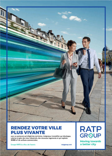 Campagne presse RATP GROUP VILLE VIVANTE