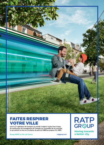 Campagne presse RATP GROUP RESPIRER